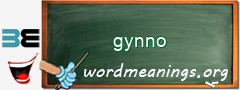 WordMeaning blackboard for gynno